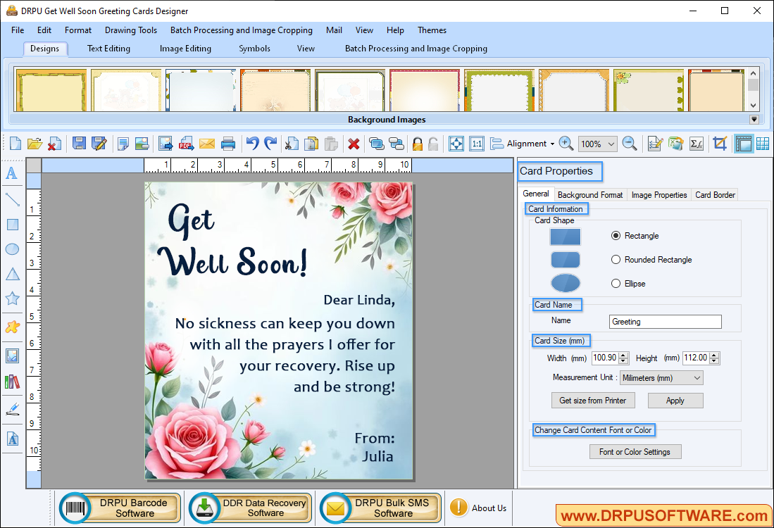 Get Well Soon Greeting Cards