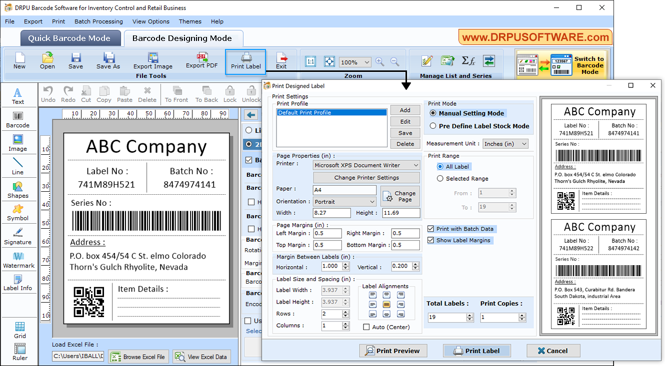 DRPU Barcode Software for Inventory Control and Retail Business
