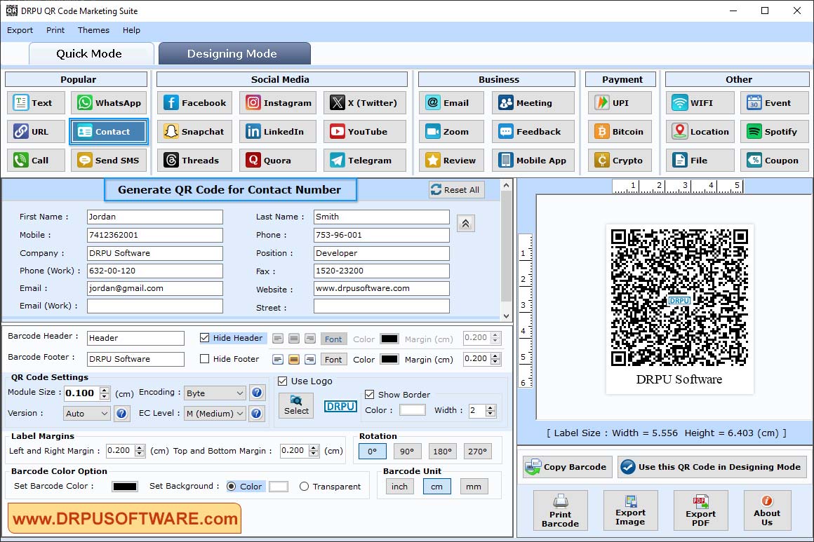 QR Code Marketing Suite