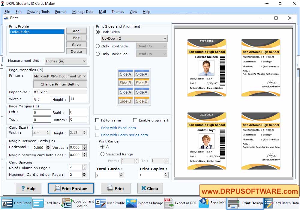 id card printing software open source