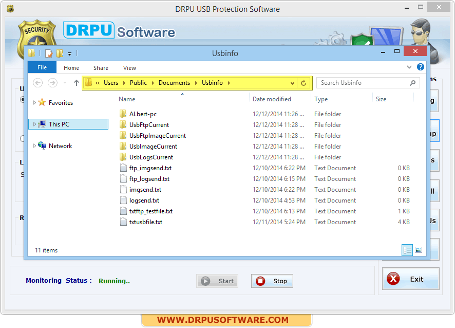 drpu usb data theft protection software